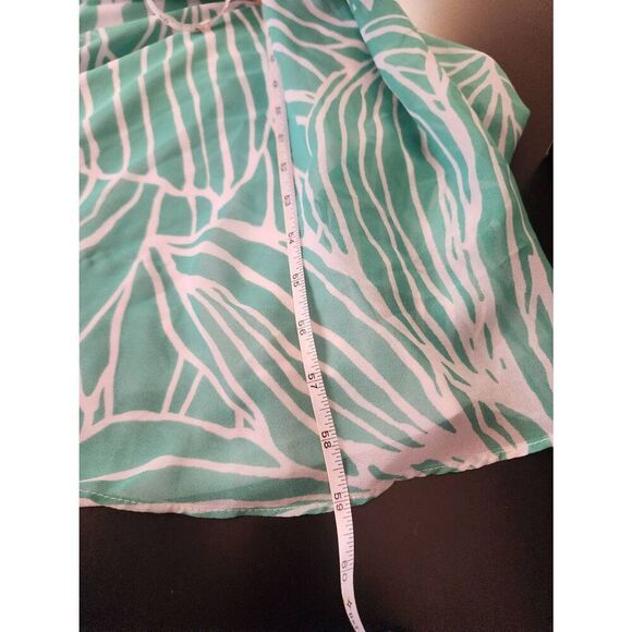 R&K NWT  halter maxi dress size 12 green and white - Picture 7 of 8